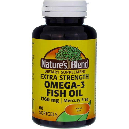  Natures Blend Fish Oil 1760 mg Omega 3 Extra Strength - 60 Softgels