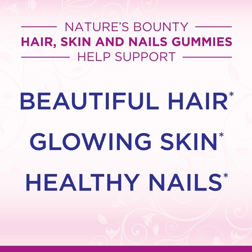 Natures Bounty Vitamin Biotin Optimal Solutions Hair, Skin and Nails Gummies, 200 Count