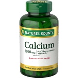 Calcium Carbonate & Vitamin D by Natures Bounty, Supports Immune Health & Bone Health, 1200mg Calcium & 1000IU Vitamin D3, 120 Softgels