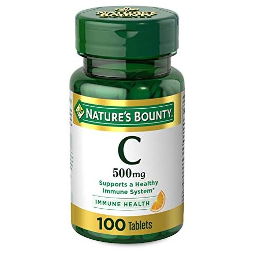  Vitamin C by Natures Bounty, Vitamin Supplement, Supports Immune Health, 500mg, 100 Tablets