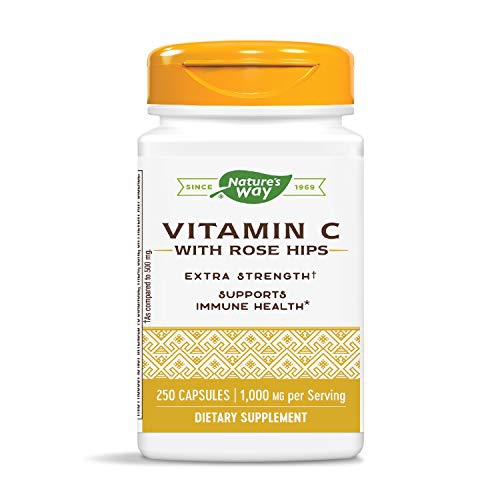  Natures Way Vitamin C with Rose Hips; 1000 mg Vitamin C per Serving; 250 Capsules