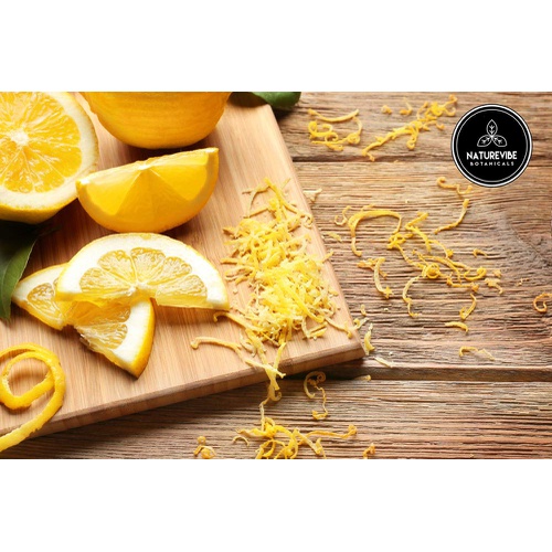  Naturevibe Botanicals Lemon Peel Granules, 1lb | Citrus limon (L.) | Dried granules