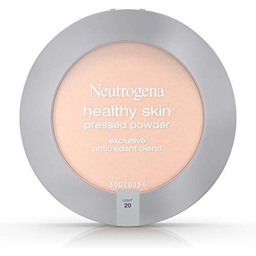  Neutrogena Healthy Skin Pressed Makeup Powder Compact with Antioxidants & Pro Vitamin B5, Evens Skin Tone, Minimizes Shine & Conditions Skin, Light 20,.34 oz