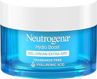 Neutrogena Hydro Boost Hyaluronic Acid Hydrating Gel-Cream Face Moisturizer to Hydrate & Smooth Extra-Dry Skin, Oil-Free, Fragrance-Free, Non-Comedogenic & Dye-Free Face Lotion, 1.