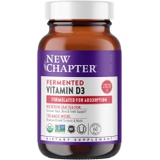 New Chapter Vitamin D3, Fermented Vitamin D3 2,000 IU, Organic, ONE Daily + Whole-Food Herbs, Adaptogenic Reishi Mushroom for Immune Support, Bone & Heart Health, 100% Vegetarian,