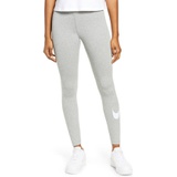 Nike Sportswear Swoosh Leggings_DARK GREY HEATHER/ WHITE