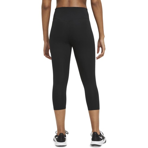 나이키 Nike One Capri Leggings_BLACK/ WHITE