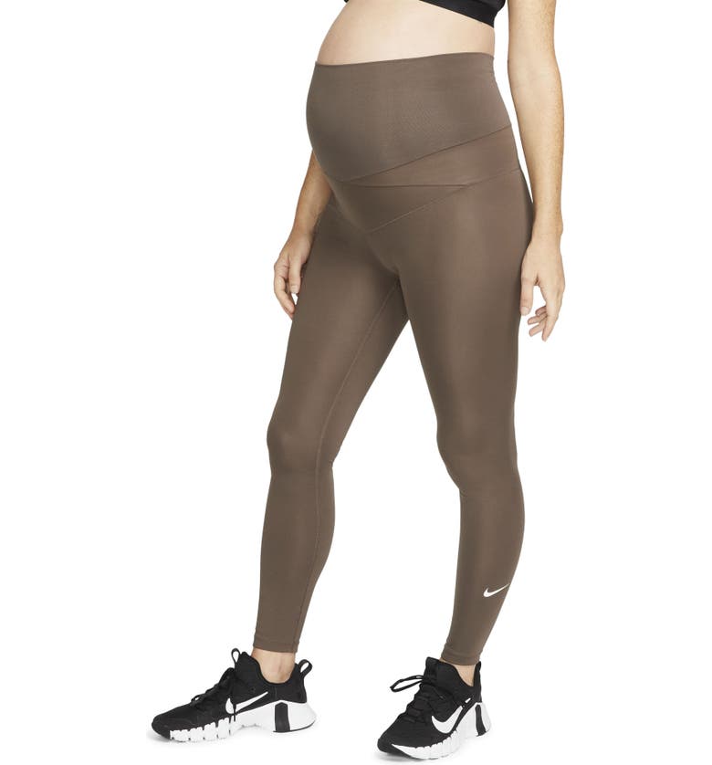 나이키 Nike Maternity Performance Leggings_IRONSTONE/ WHITE