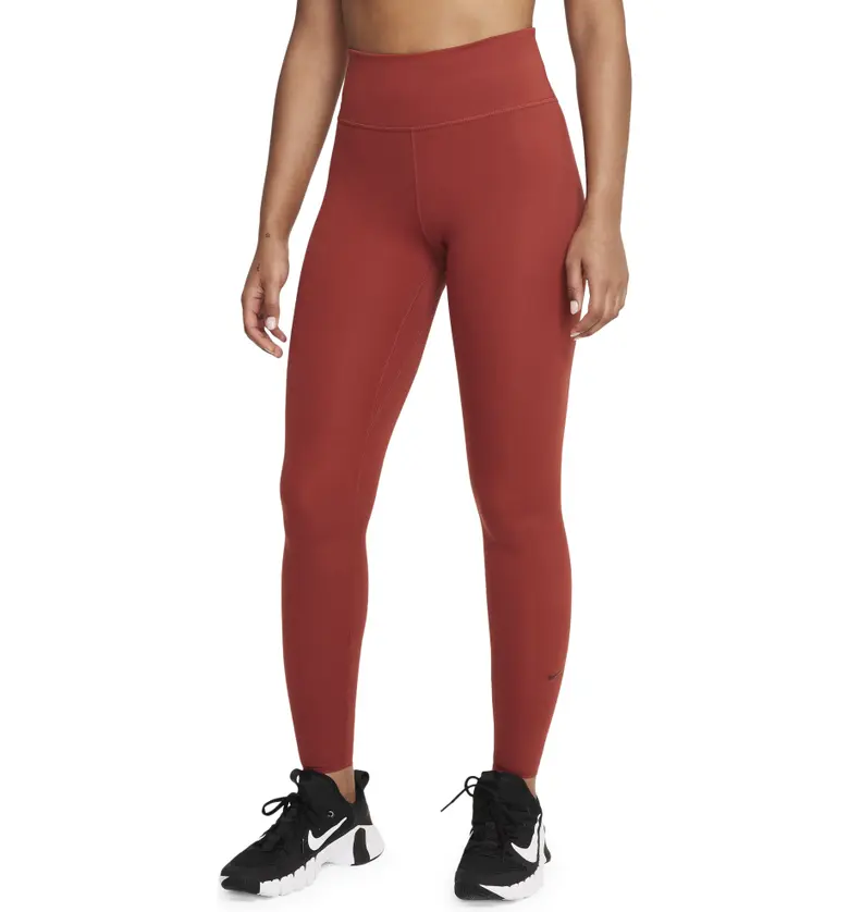 Nike One Luxe Tights_REDSTONE/ CLEAR