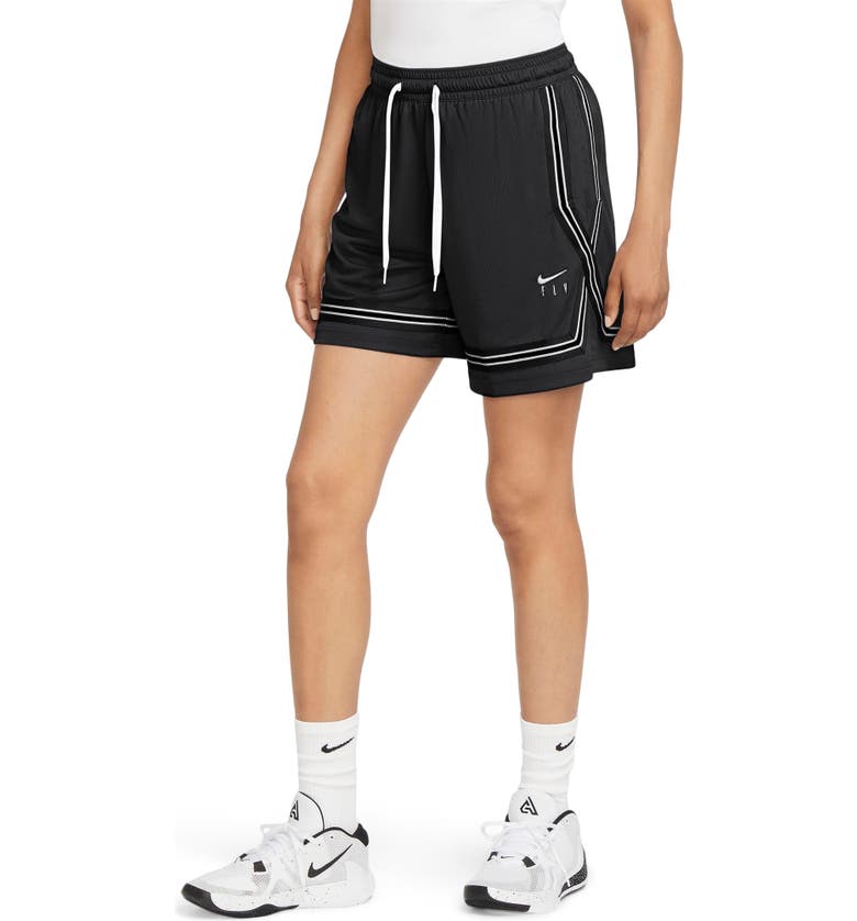 Nike Dri-FIT Swoosh Fly Basketball Shorts_BLACK/ WHITE