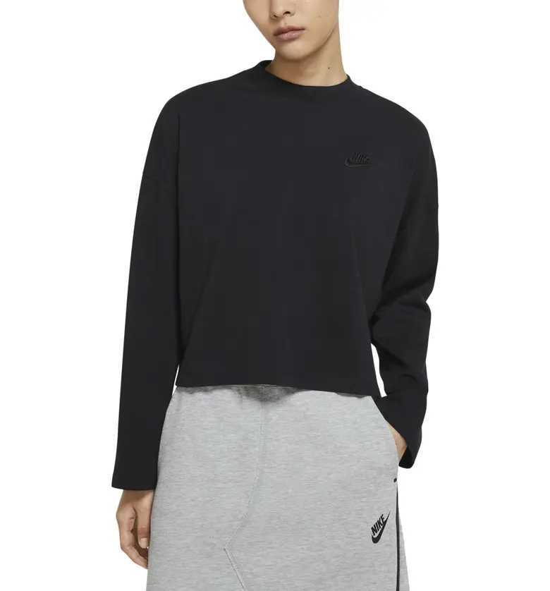 Nike Long Sleeve Jersey Pullover_BLACK/ BLACK