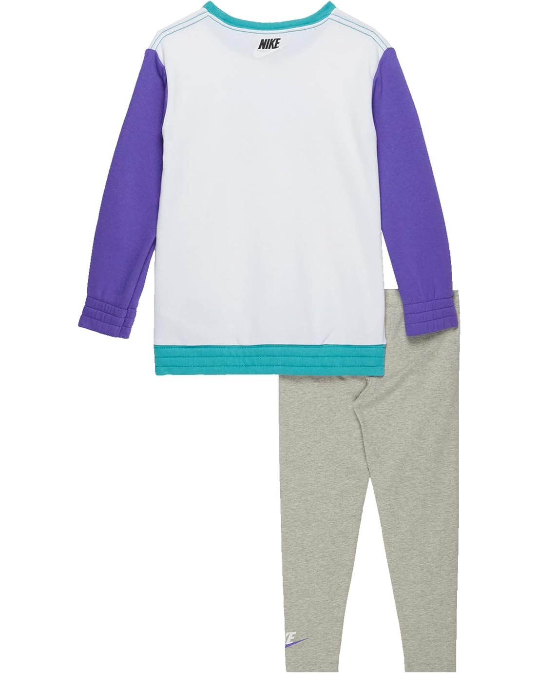 나이키 Nike Kids Crew Neck Sweatshirt and Leggings Set (Toddler/Little Kids)