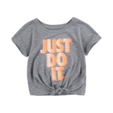 Nike Kids Front Tie Just Do It Graphic T-Shirt (Toddler)