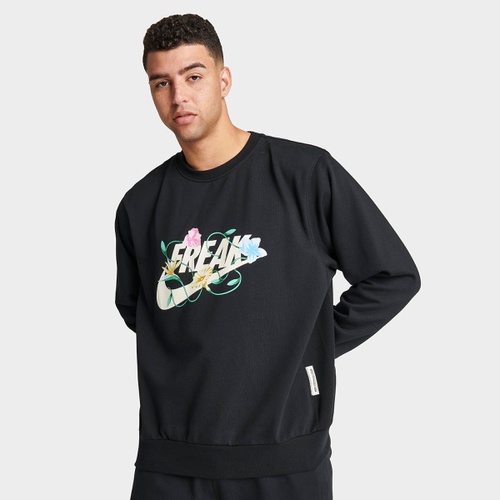 나이키 Mens Nike Giannis Standard Issue Connections Graphic Basketball Crewneck Sweatshirt