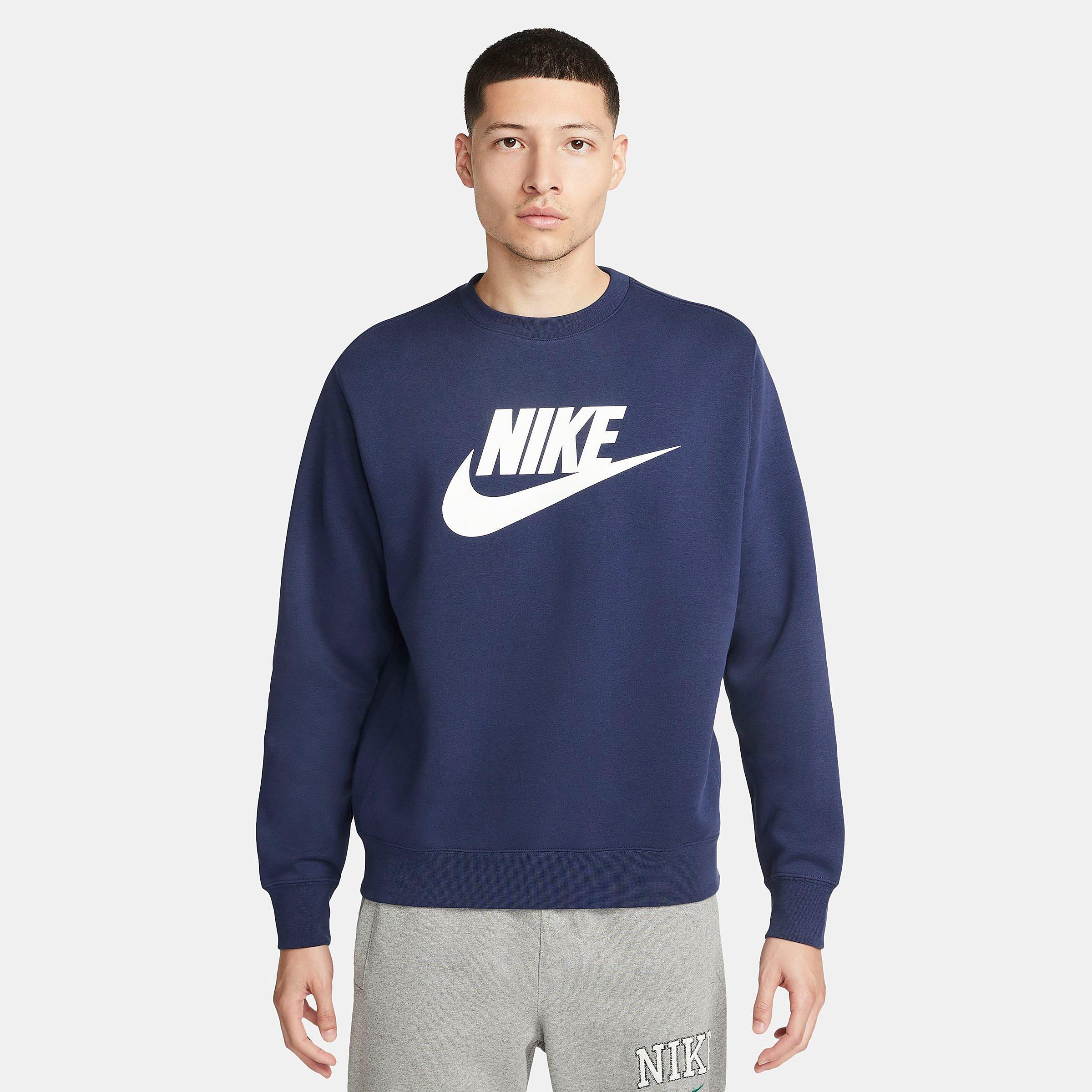 나이키 Nike Sportswear Club Fleece Futura Logo Crewneck Sweatshirt