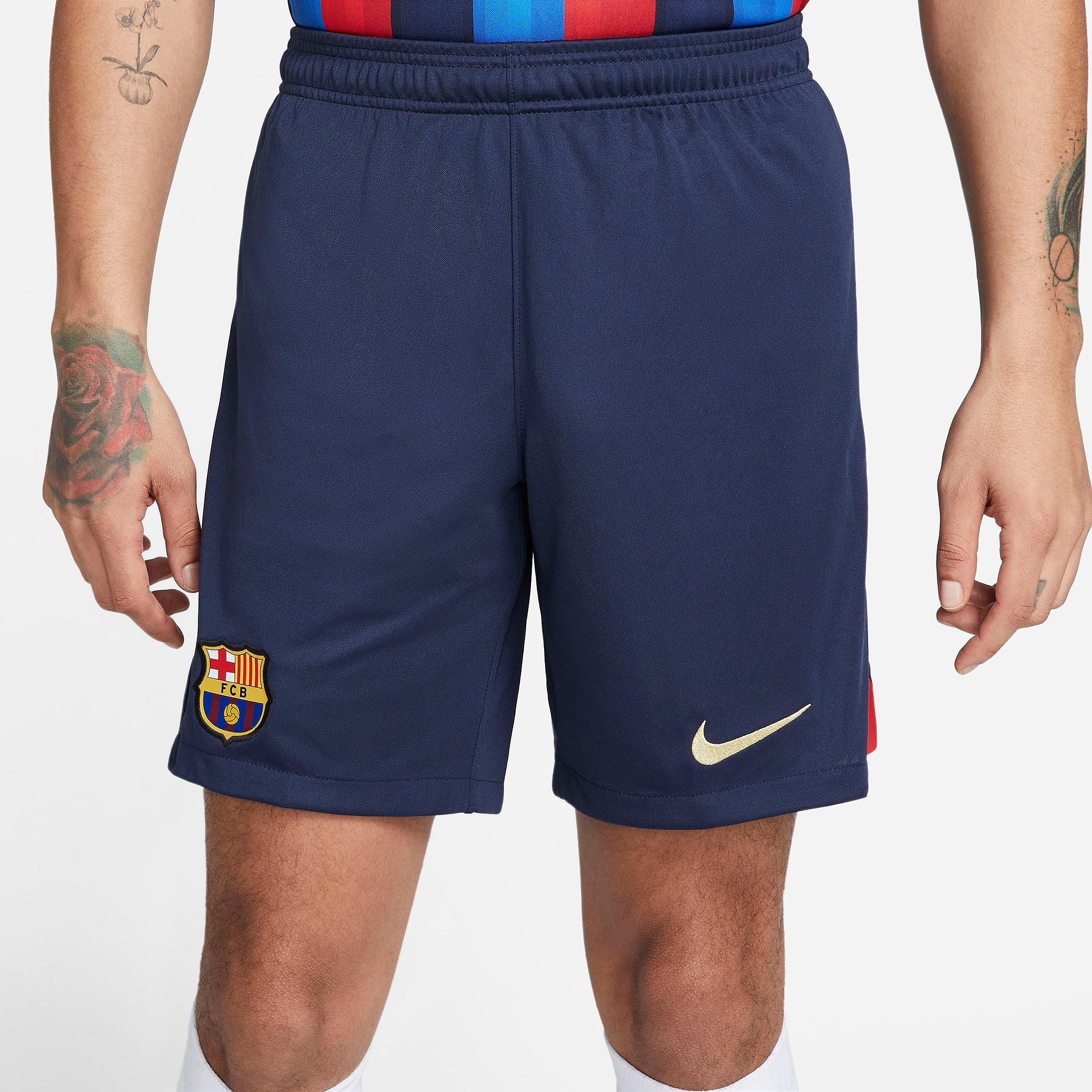 Mens Nike FC Barcelona Dri-FIT Stadium Home Soccer Shorts