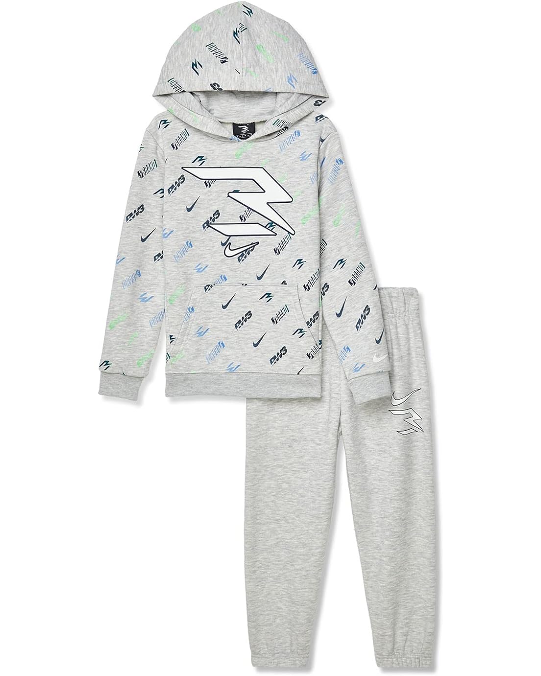Nike 3BRAND Kids All Over Print Pullover Set (Toddler)
