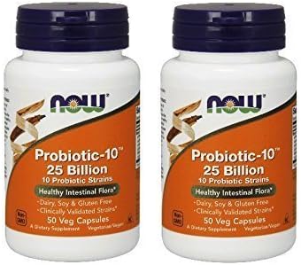  Now Foods Now Probiotic-10 25 Billion, 50 Count (Pack of 2)