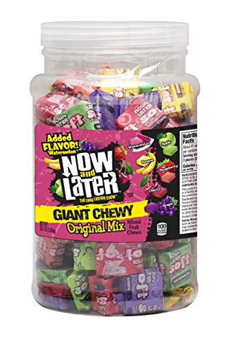  Now and Later Now & Later Chewy Mixed Fruit Chews Assorted, 38 Ounce Jar