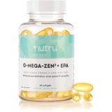 Nutru O-Mega-Zen3 +EPA Vegan Omega 3 Supplement - Fish Oil Alternative - Premium Marine Algal Based Omega-3 DHA and EPA Fatty Acids - 500mg of Omega-3s - 60 Softgels