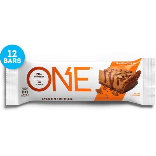  ONE 1 ONE Protein Bars, Chocolate Chip Cookie Dough, Gluten Free Protein Bars with 20g Protein and only 1g Sugar, Guilt-Free Snacking for High Protein Diets, 2.12 oz (12 Pack)