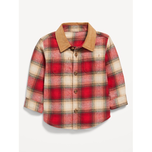 올드네이비 Soft-Brushed Flannel Pocket Shirt for Baby