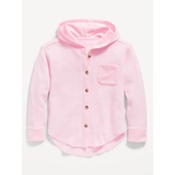 Waffle-Knit Hoodie for Girls