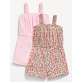 Sleeveless Rib-Knit Romper 2-Pack for Toddler Girls Hot Deal