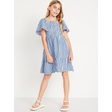 Printed Short-Sleeve Smocked Tiered Dress for Girls Hot Deal