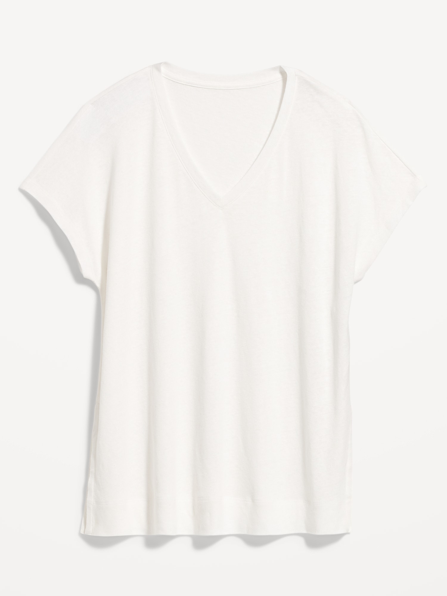 올드네이비 Oversized Linen-Blend Tunic T-Shirt