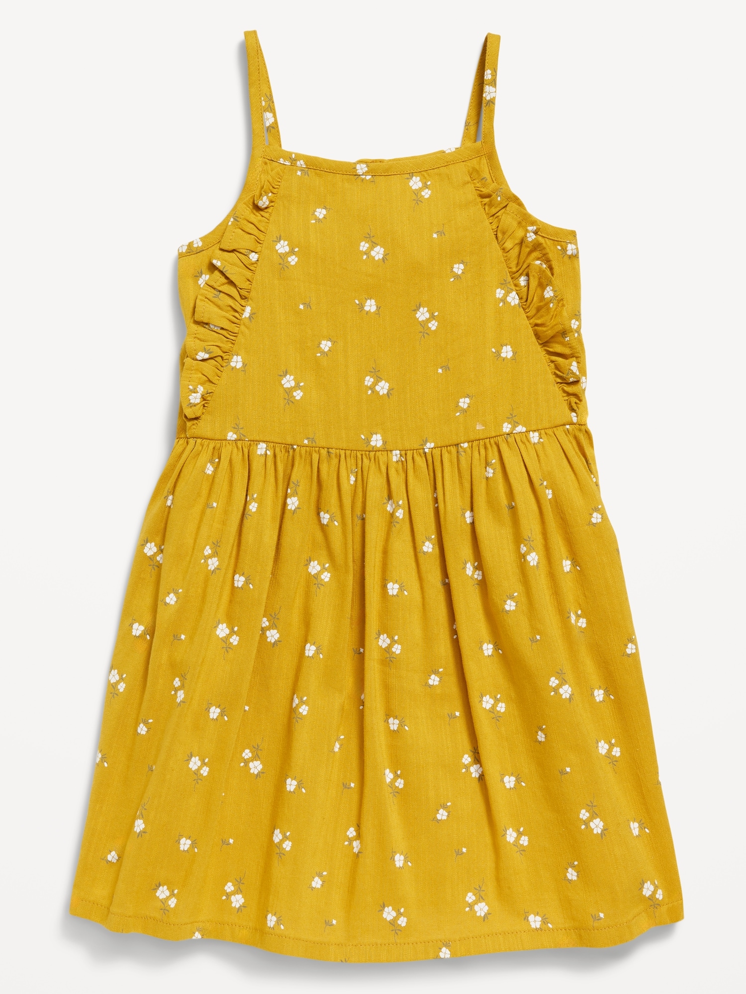올드네이비 Printed Sleeveless Ruffle-Trim Dress for Toddler Girls Hot Deal