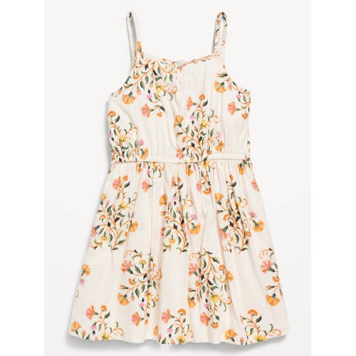 올드네이비 Printed Sleeveless Ruffle-Trim Dress for Toddler Girls