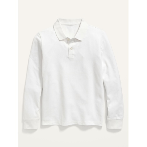 올드네이비 School Uniform Long-Sleeve Polo Shirt for Boys