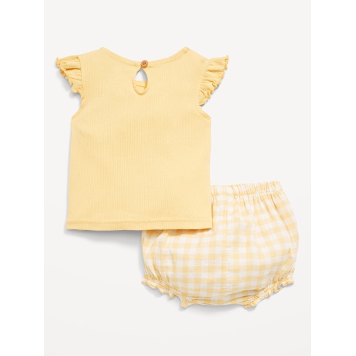 올드네이비 Little Navy Organic-Cotton Top and Shorts for Baby