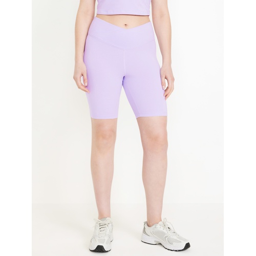 올드네이비 Extra High-Waisted PowerChill Biker Shorts -- 8-inch inseam Hot Deal
