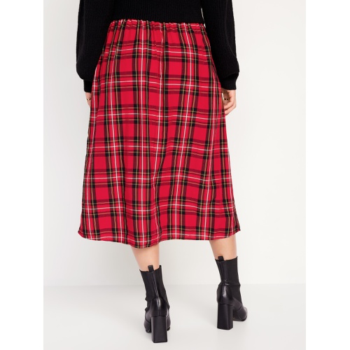 올드네이비 High-Waisted Smocked Midi Skirt
