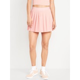 Extra High-Waisted StretchTech Micro-Pleated Skort