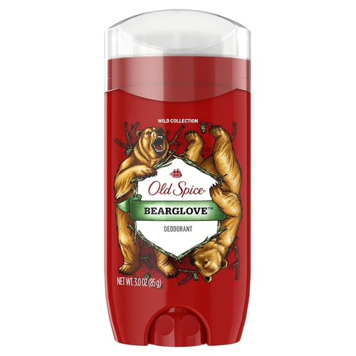  Old Spice Deodorant for Men, Bearglove Scent, Wild Collection, 3 oz, (Pack of 3)