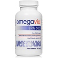 OmegaVia EPA 500 Omega-3 Fish Oil, 120 Capsules, 500 mg EPA/Pill, High-Purity EPA Formula (Triglyceride Form), IFOS 5-Star Certified, w/ Fish Gelatin Capsule, Gluten-Free, Non-GMO
