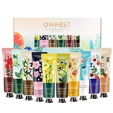Ownest 10 Pack Plant Fragrance Hand Cream Moisturizing Hand Care Cream Travel Gift Set With Natural Aloe And Vitamin E For Men And Women-30ml