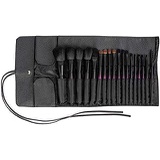 PAIU Makeup Brushes, 18 Pack Premium Professional Makeup Brush Set with Leather Case for Eyeshadow Synthetic Foundation Powder Concealers Cosmetics Supplies