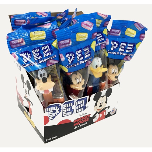  Mickey Mouse & Friends PEZ Candy Dispensers: Pack of 12