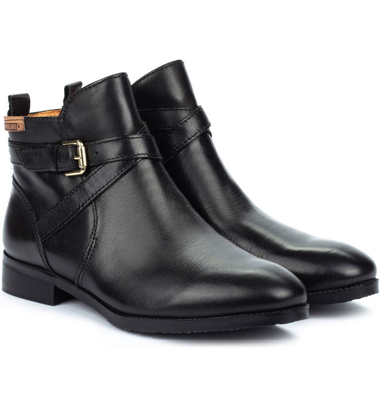 PIKOLINOS Royal Buckle Bootie_BLACK LEATHER