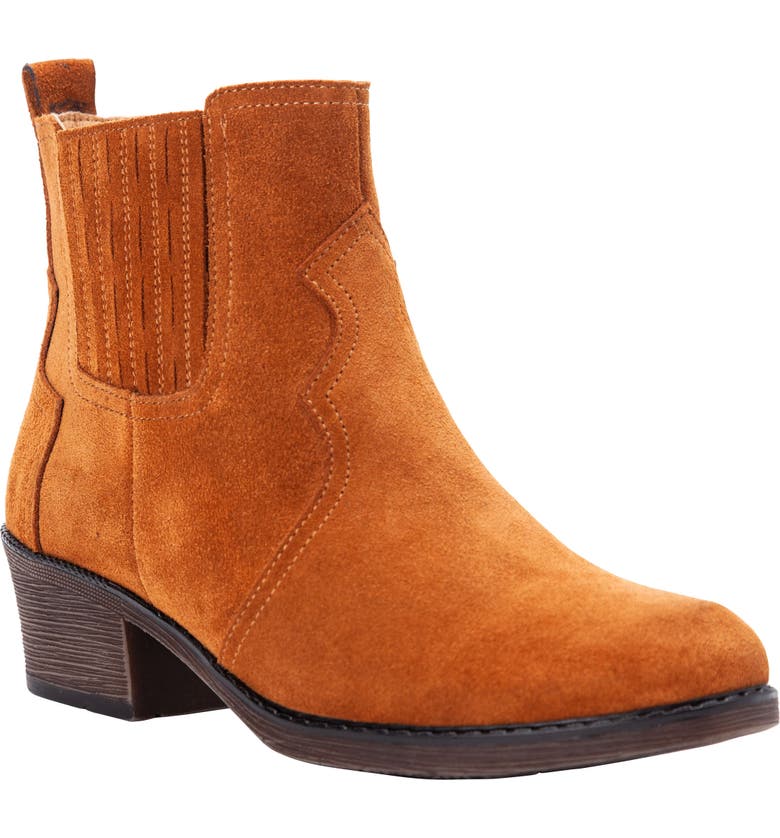 PROPEET Propet Reese Chelsea Boot_COPPER SUEDE