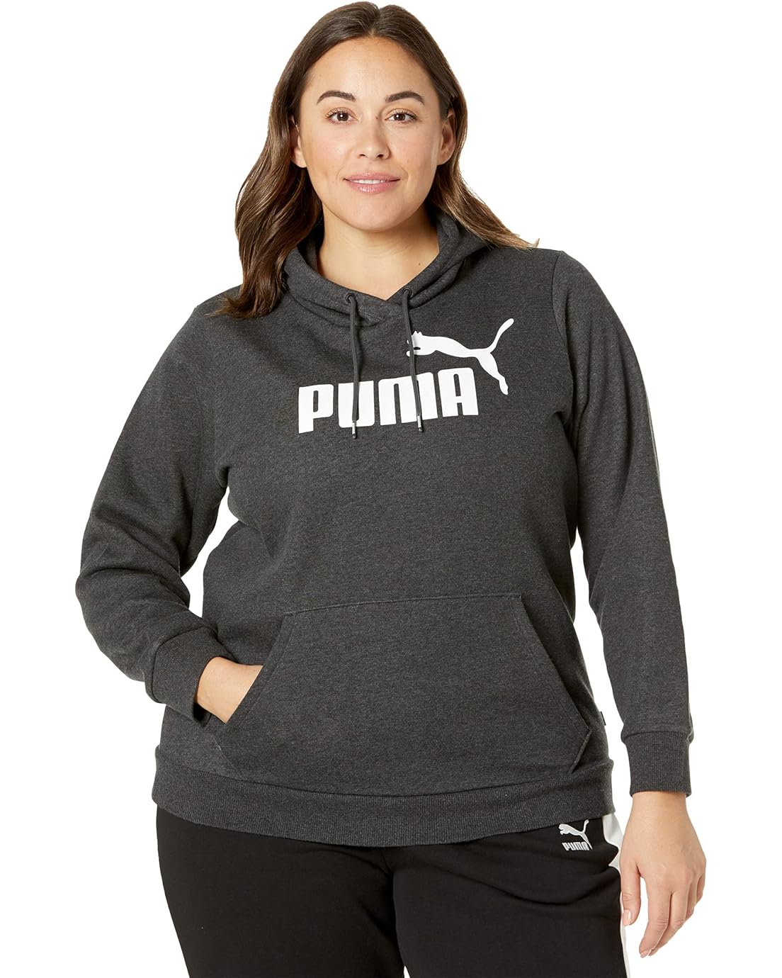 PUMA Plus Size Essentials Logo Fleece Hoodie