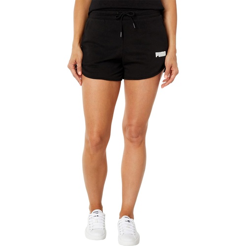 퓨마 PUMA Modern Basics 3 High-Waist Shorts Terry Fleece