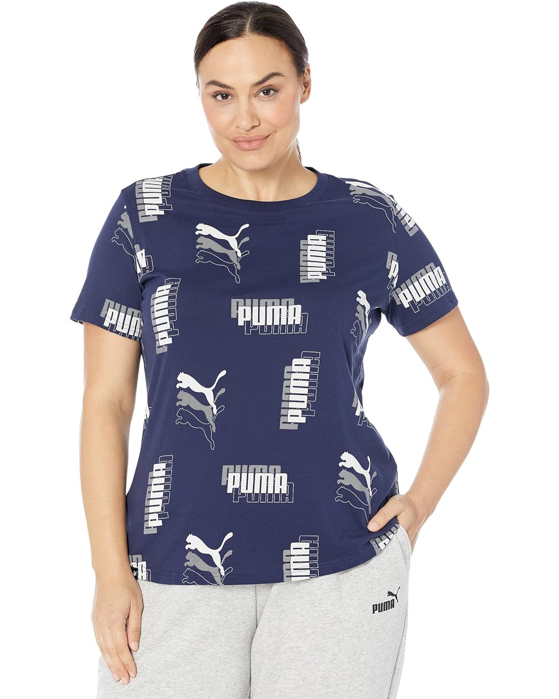 PUMA Plus Size Power All Over Print Tee
