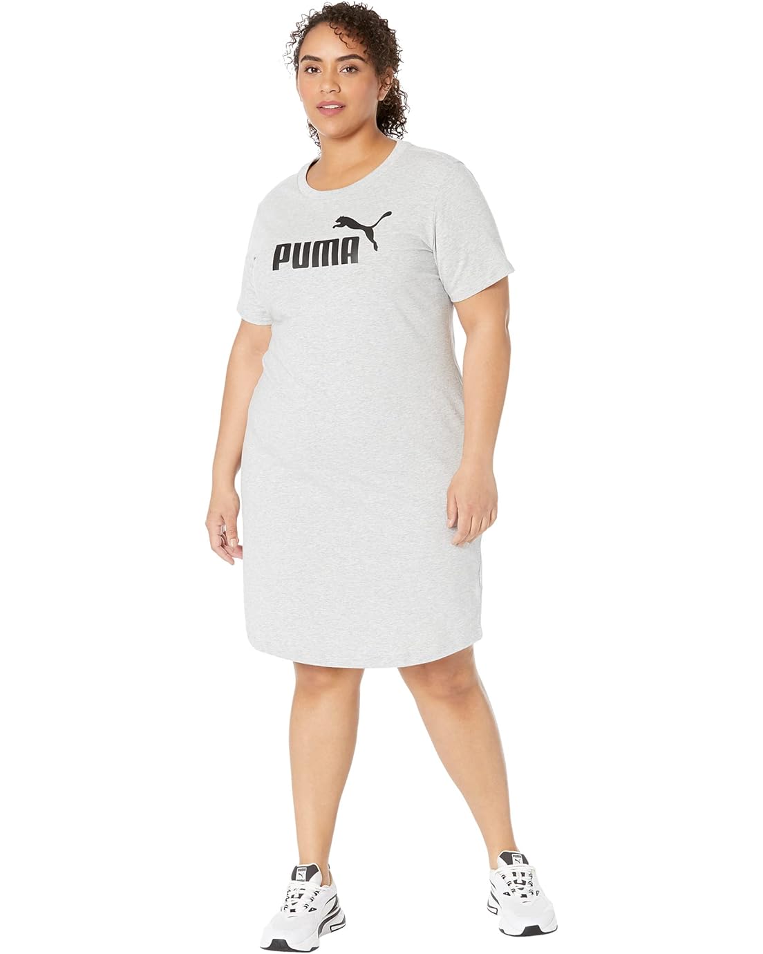 퓨마 PUMA Plus Size Essentials Slim Tee Dress