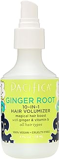 Pacifica Beauty Ginger Root 10 in 1 Hair Volumizing Spray, Vegan & Cruelty Free, 4 Fl Oz