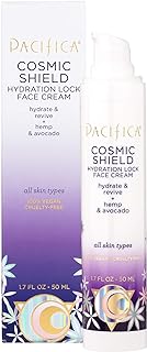 Pacifica Beauty Cosmic Shield Hydration Lock Face Cream, For All Skin Types, Vegan and Cruelty Free, Orange, 1.7 Count